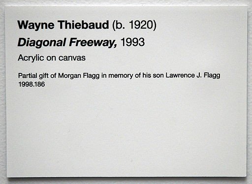 Examples of Artwork Labels