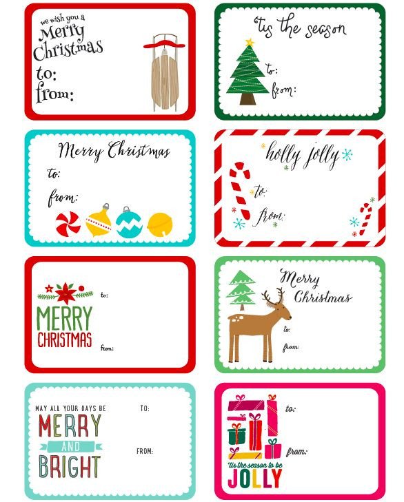 Free Printable Christmas Label Templates by Angie Sandy