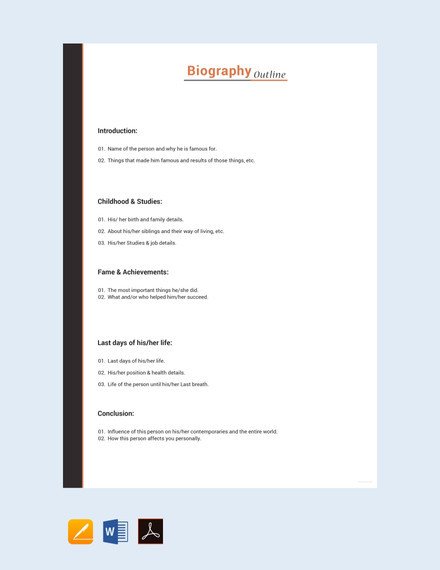 25 Biography Templates DOC PDF Excel
