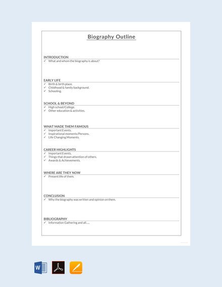 25 Biography Templates DOC PDF Excel