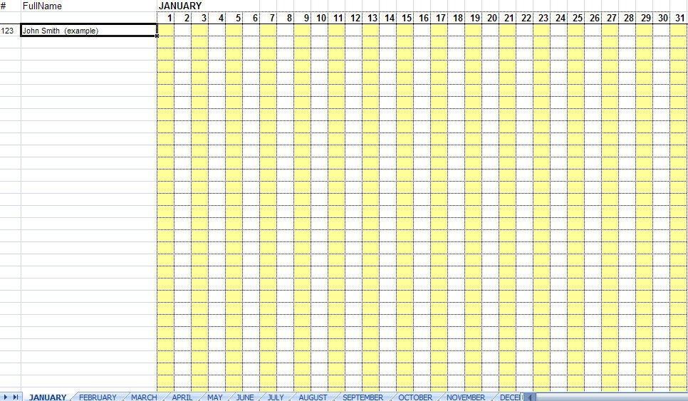 36 General Attendance Sheet Templates in Excel Thogati