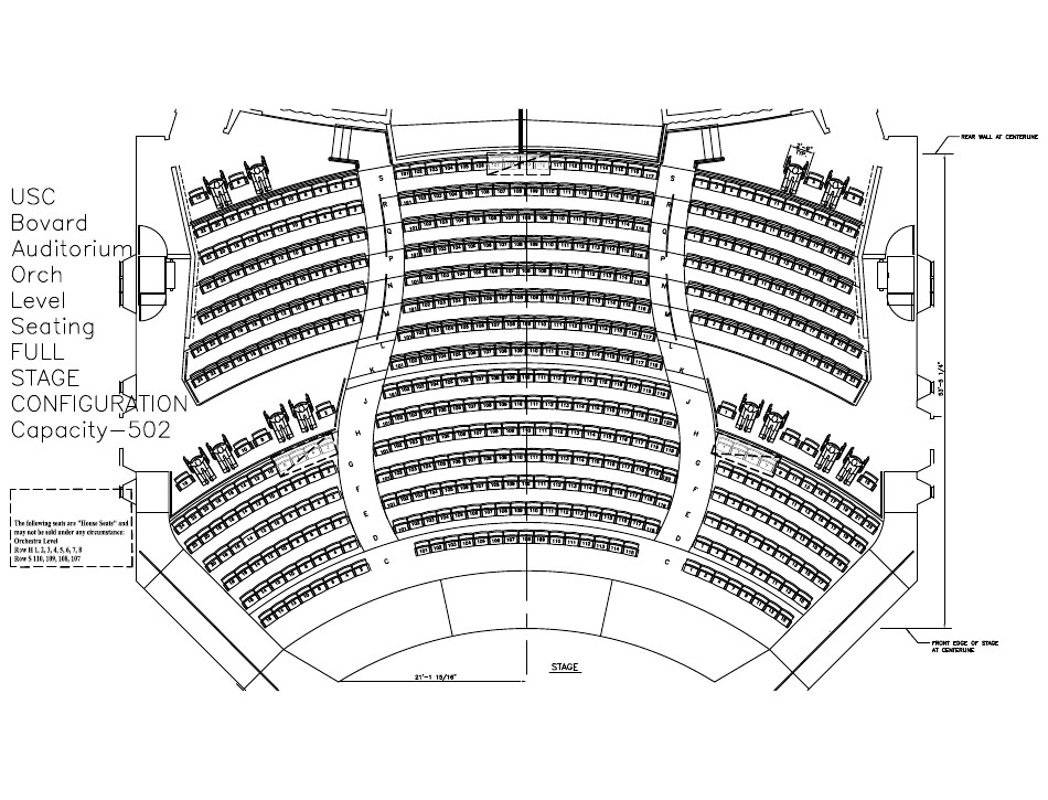 Usc Bovard Auditorium Seating Chart printable pdf