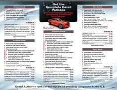 car detail flyer template free Google Search