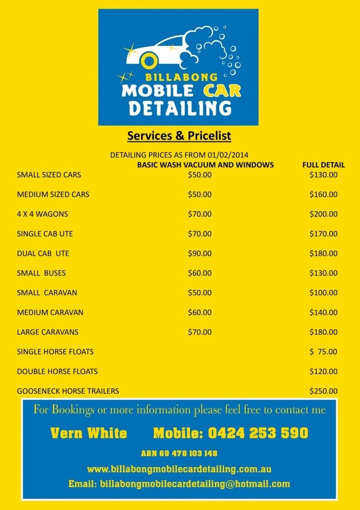 Services & Pricelist