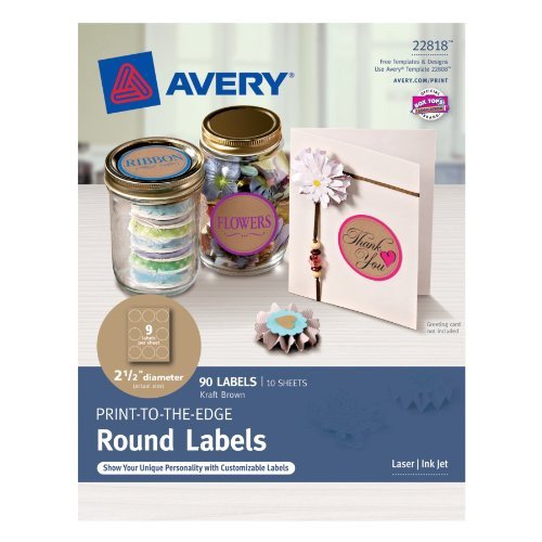 Avery Permanent Print To The Edge Round Labels Laser