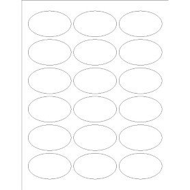 Templates Print to the Edge Oval Labels 18 per sheet