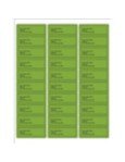 Templates Green Background Address Labels 30 per sheet