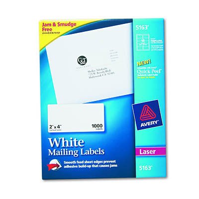 Avery 5163 Shipping Labels with True Block Technology 2