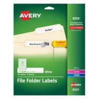 Avery White File Folder Labels 8593