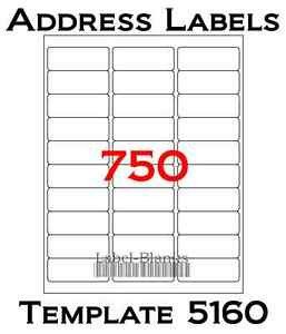 750 Laser Ink Jet Labels 30up Address patible to
