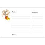 Templates Thanksgiving Recipe Cards on Postcards 2 per