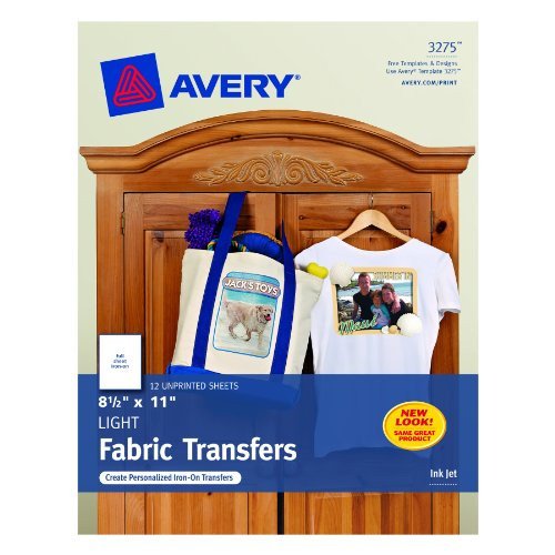 Avery T Shirt Transfers for Inkjet Printers 8 5 x 11