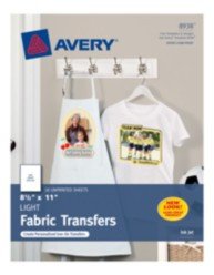 Avery T shirt Transfers for Inkjet Printers 8938 8 1 2" x