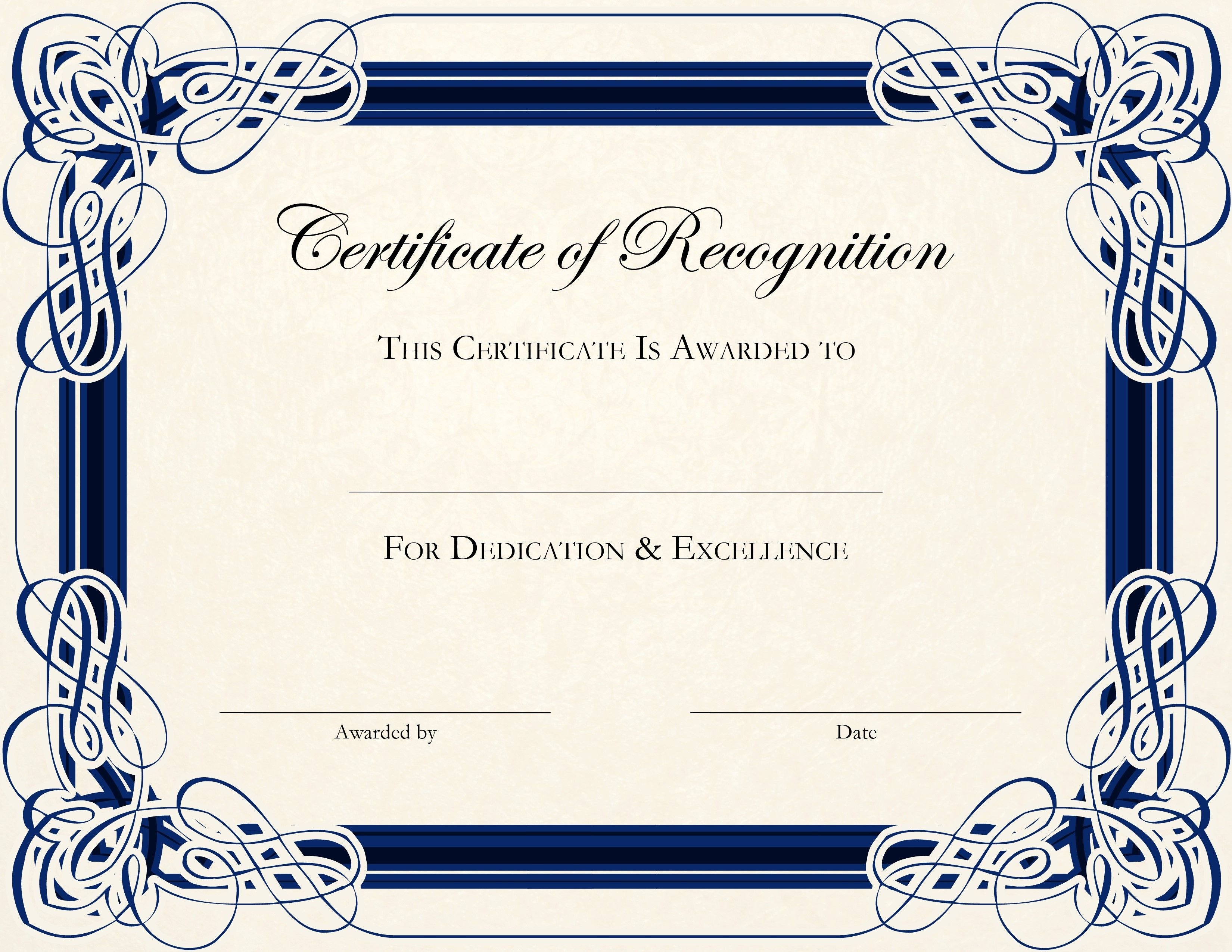 Free Printable Certificate Templates For Teachers