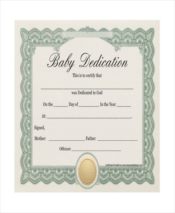 Baby Certificate Template 10 Free PDF PSD Vector