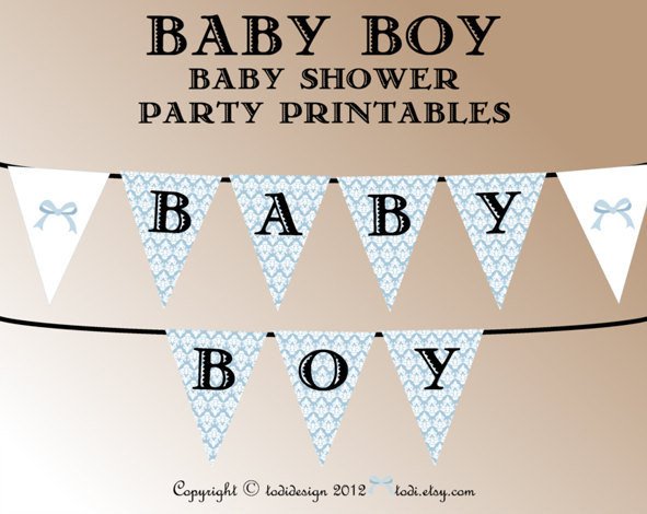 Baby Shower Party Printables INSTANT DOWNLOAD by TodiBoutique