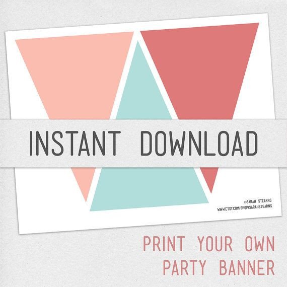 Best 25 Pennant banner template ideas on Pinterest