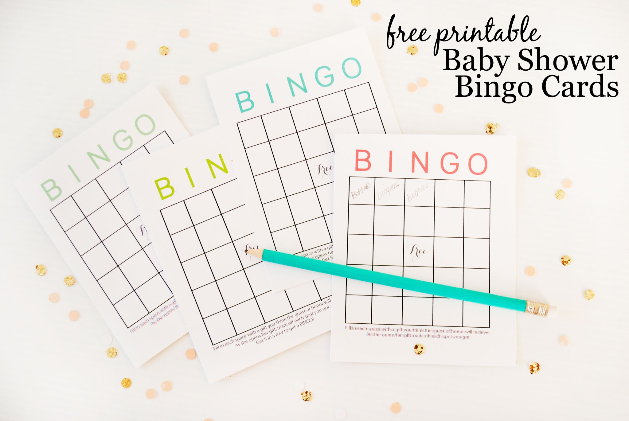 Free Printable Baby Shower Bingo Cards Project Nursery