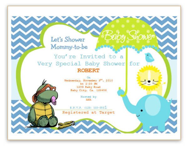 Free Printable Baby Shower Flyers Template
