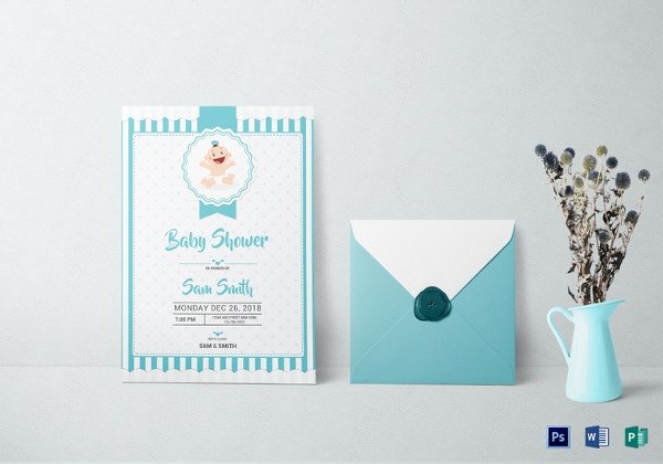 Baby Shower Invitation Template 29 Free PSD Vector EPS