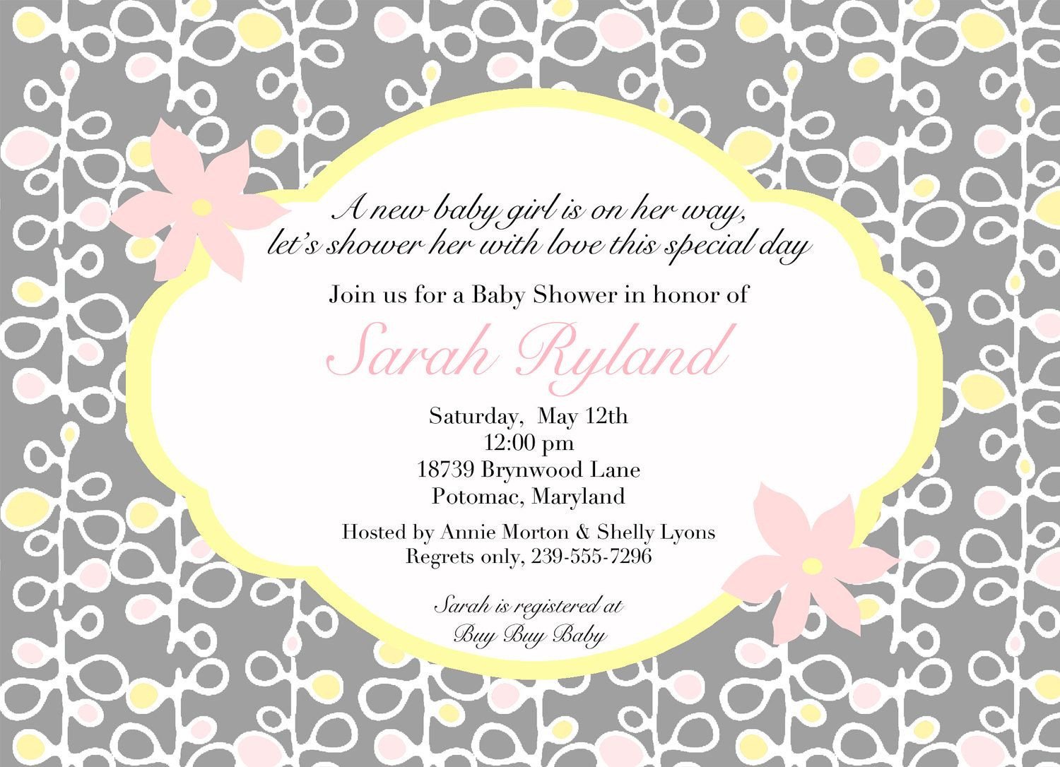 Download FREE Template Baby Shower Invitation Wordings