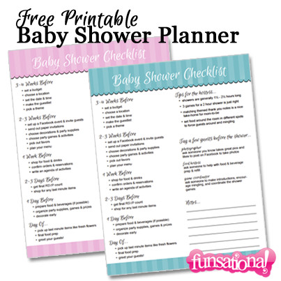 printable baby shower planner baby shower checklist