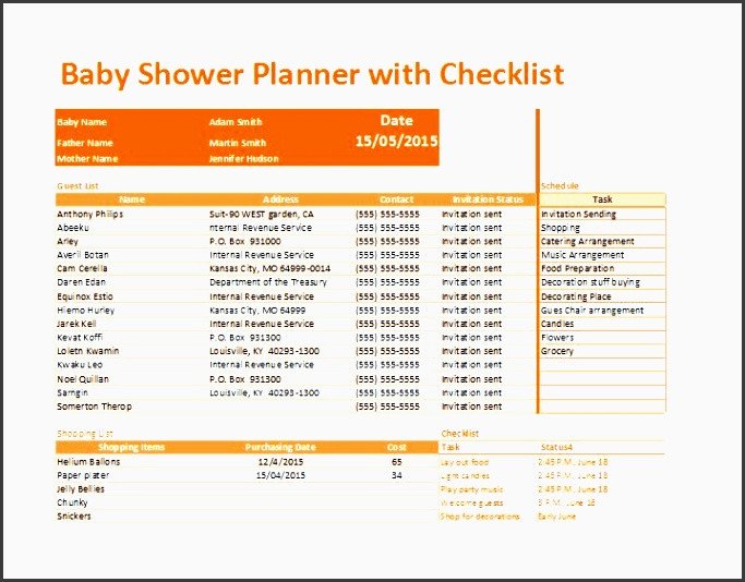 4 Download Baby Shower Planner for Free