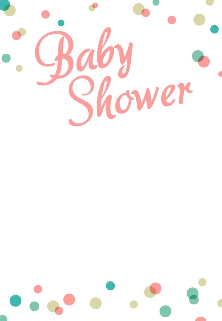 Dancing Dots Borders Free Printable Baby Shower