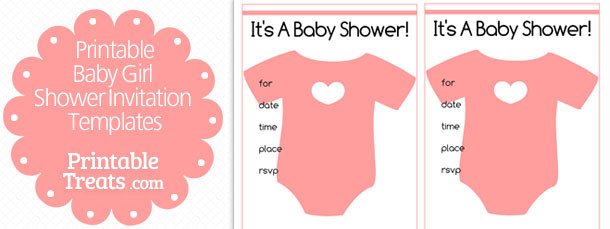 Free Printable Baby Girl Shower Invitation Templates