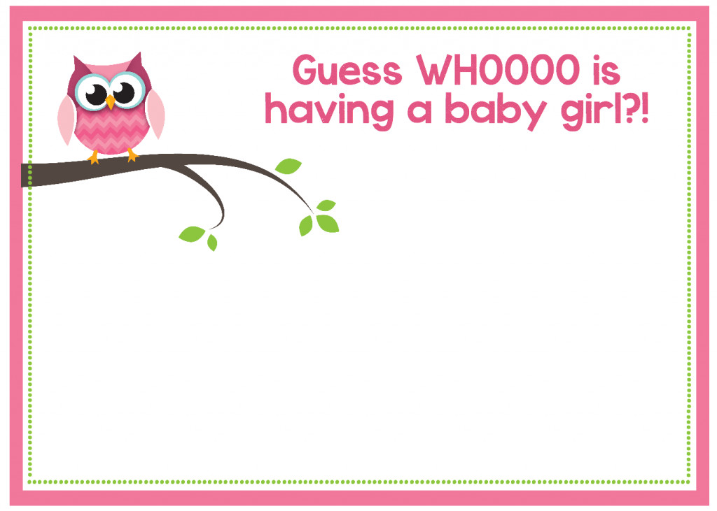 Free Printable Owl Baby Shower Invitations & Other