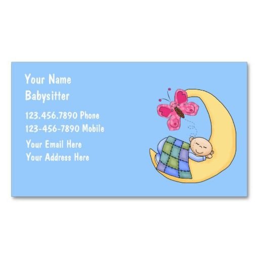 140 best images about Babysitting Business Cards on