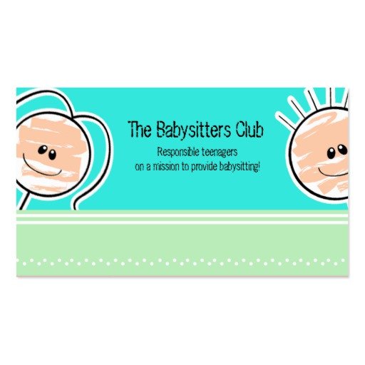 Babysitting Business Cards 1 000 Business Card Templates