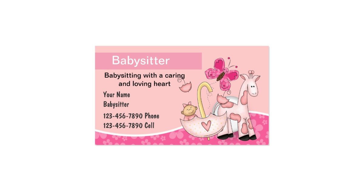Babysitting Business Cards