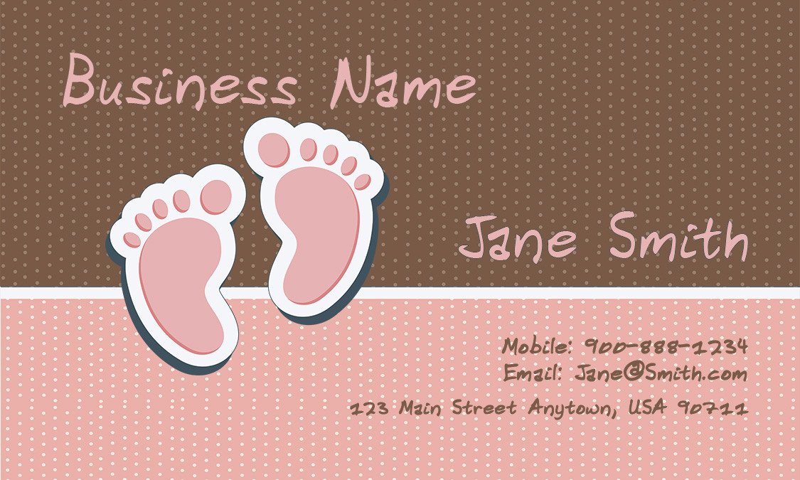 Child Care Business Cards