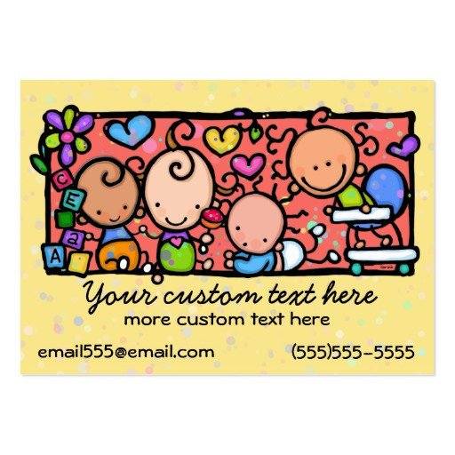 Daycare Toddlers Baby Nursery Babysitting template