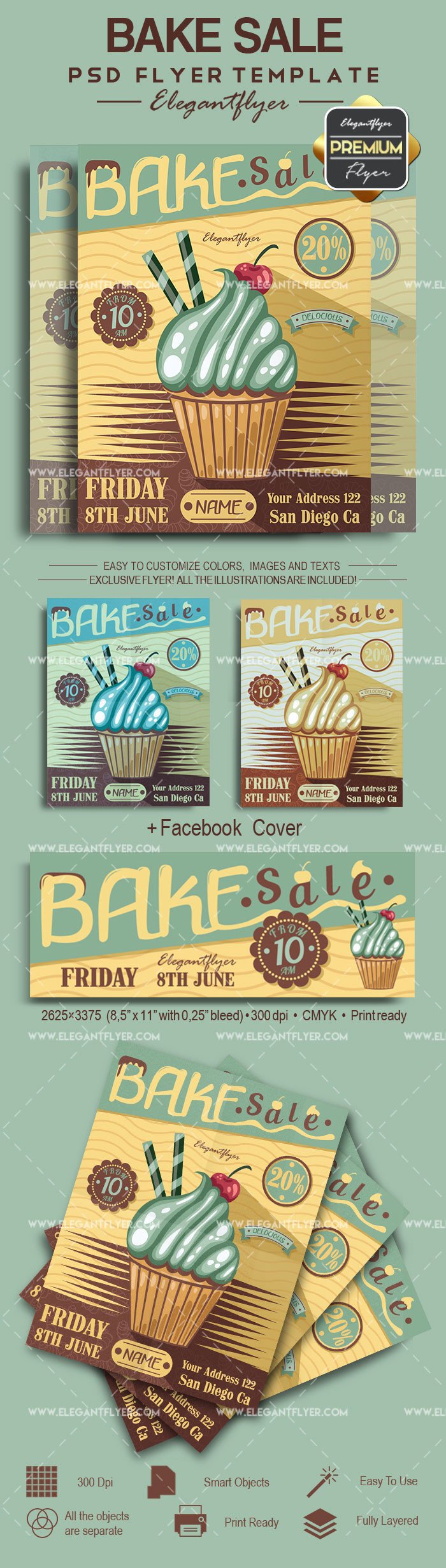 Bake Sale PSD Poster – by ElegantFlyer