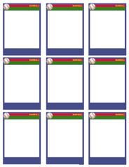 Baseball cards Card templates and Baseball on Pinterest