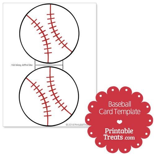 Printable Baseball Card Template from PrintableTreats