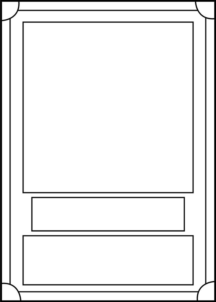 Trading Card Template Front by BlackCarrot1129 on