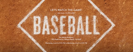 Free Baseball Invitations Ticket Designs & More Evite