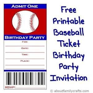 Free Printable Baseball Invitation Templates Bing images