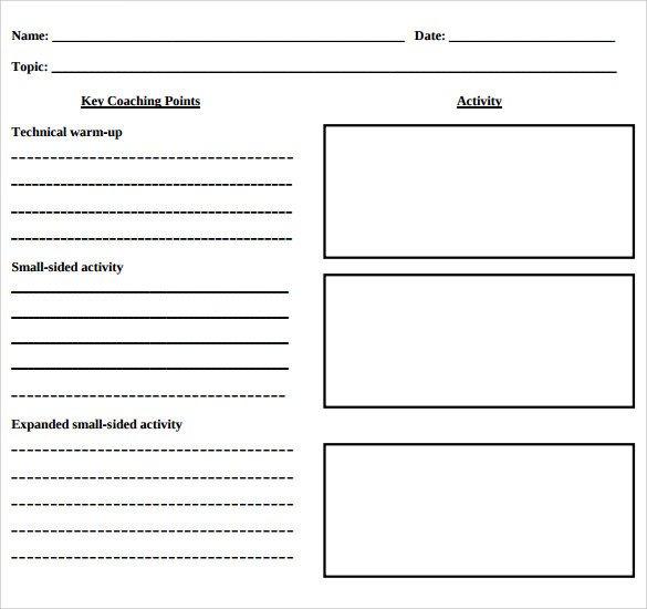 Blank Lesson Plan Template 11 Download Free Samples