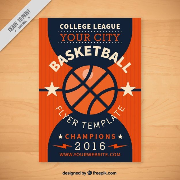 Basketball flyer template Vector