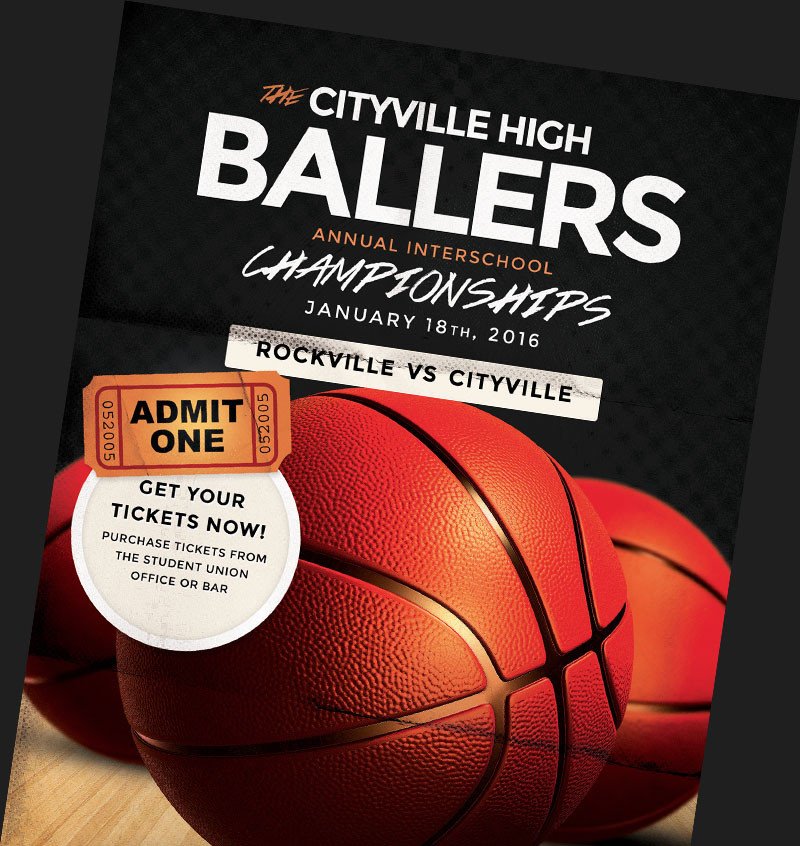 Basketball Flyer Templates for Basketball Event Promotions