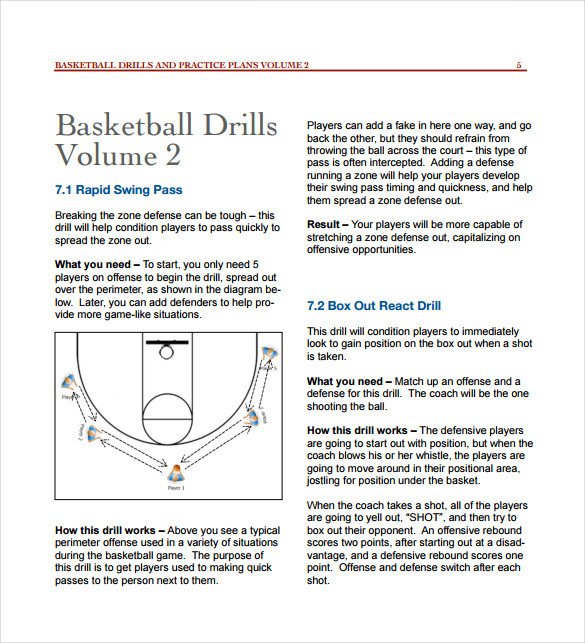 11 Basketball Practice Plan Templates Free Sample