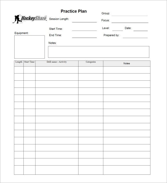 15 Practice Schedule Templates Word Excel PDF