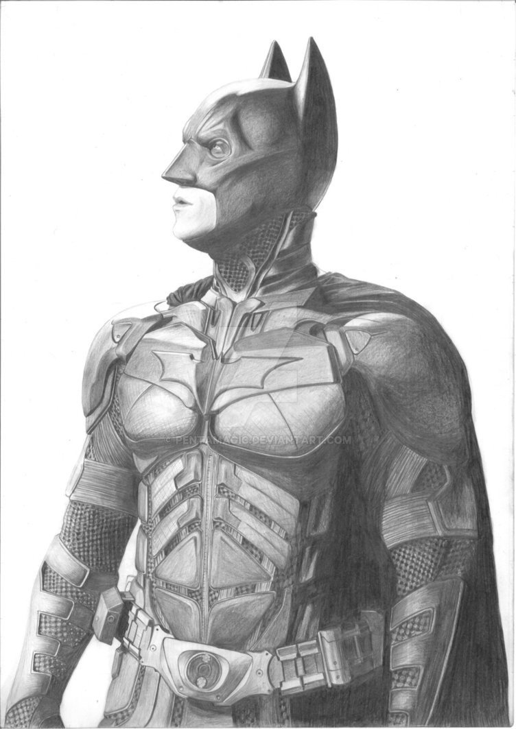 Batman Dark Knight Sketch Christian Bale by PentaMagic