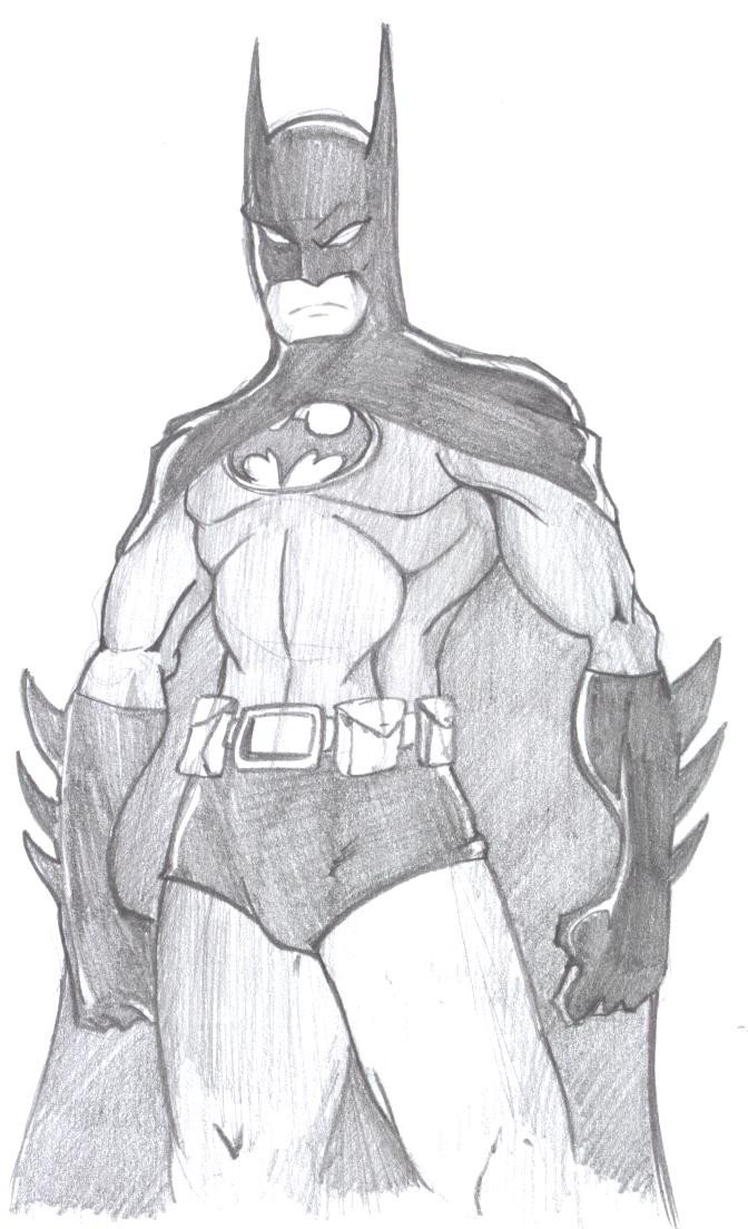 Batman pencil by Mawnbak on DeviantArt