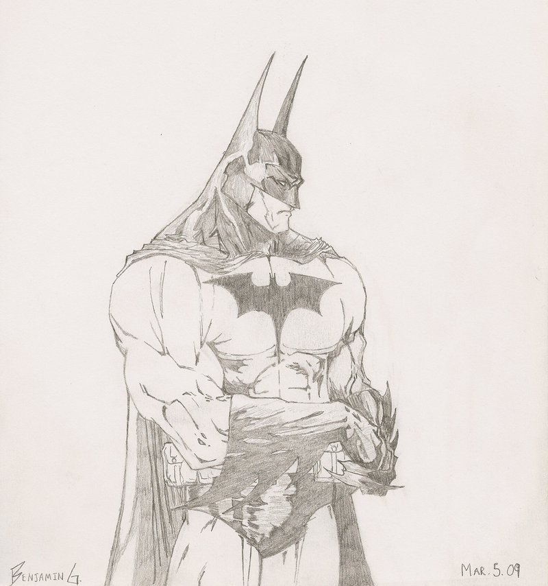 Batman Pencil Drawing by link777arilius on DeviantArt