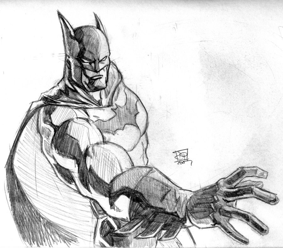 Batman Pencil Sketch by Kenpudiosaki on DeviantArt
